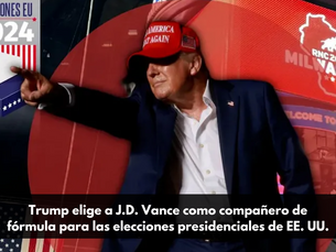 Trump elige a J.D. Vance como compañero de fórmula para las elecciones presidenciales de EE. UU.