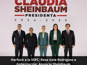 Harfuch a la SSPC; Rosa Icela Rodríguez a Gobernación: Anuncia Sheinbaum