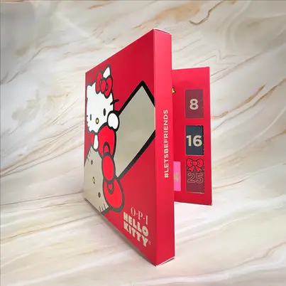Hello Kitty & OPI product packaging 