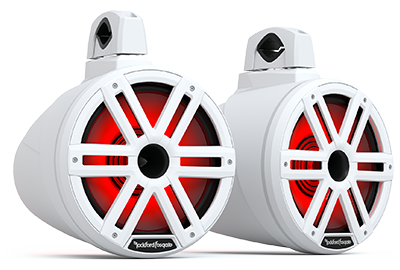 Rockford Fosgate M2 10" Color 2-Way Horn Loaded Tower Speakers - White