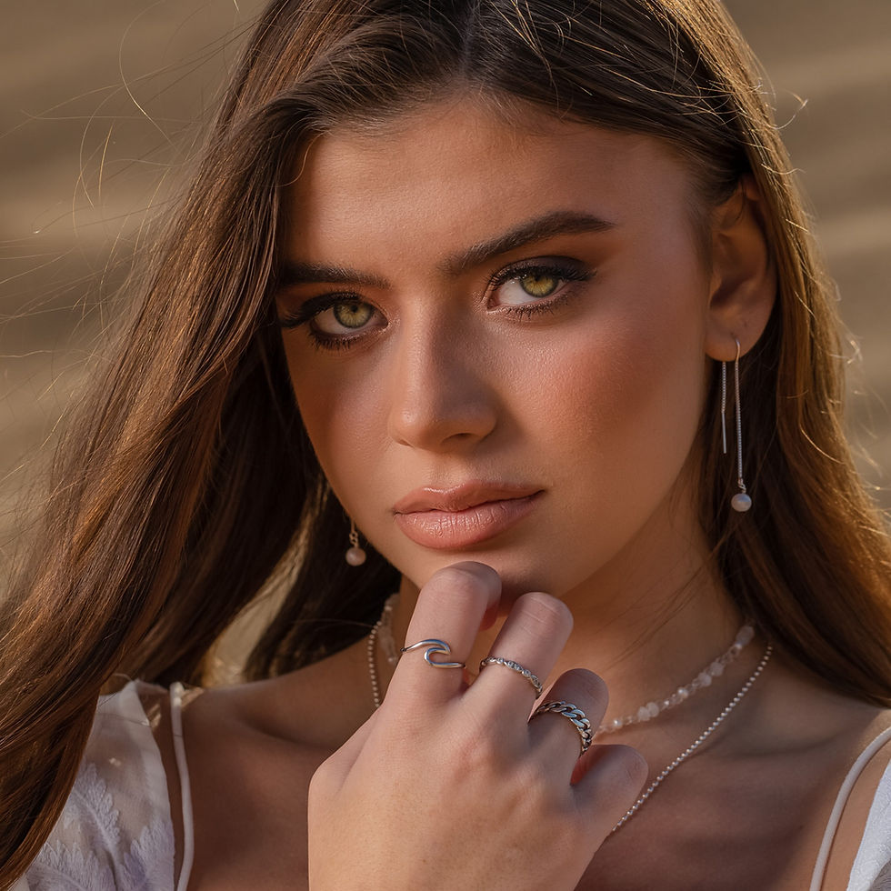 תמונה ממוזערת: טבעת גל מכסף אמיתי 925