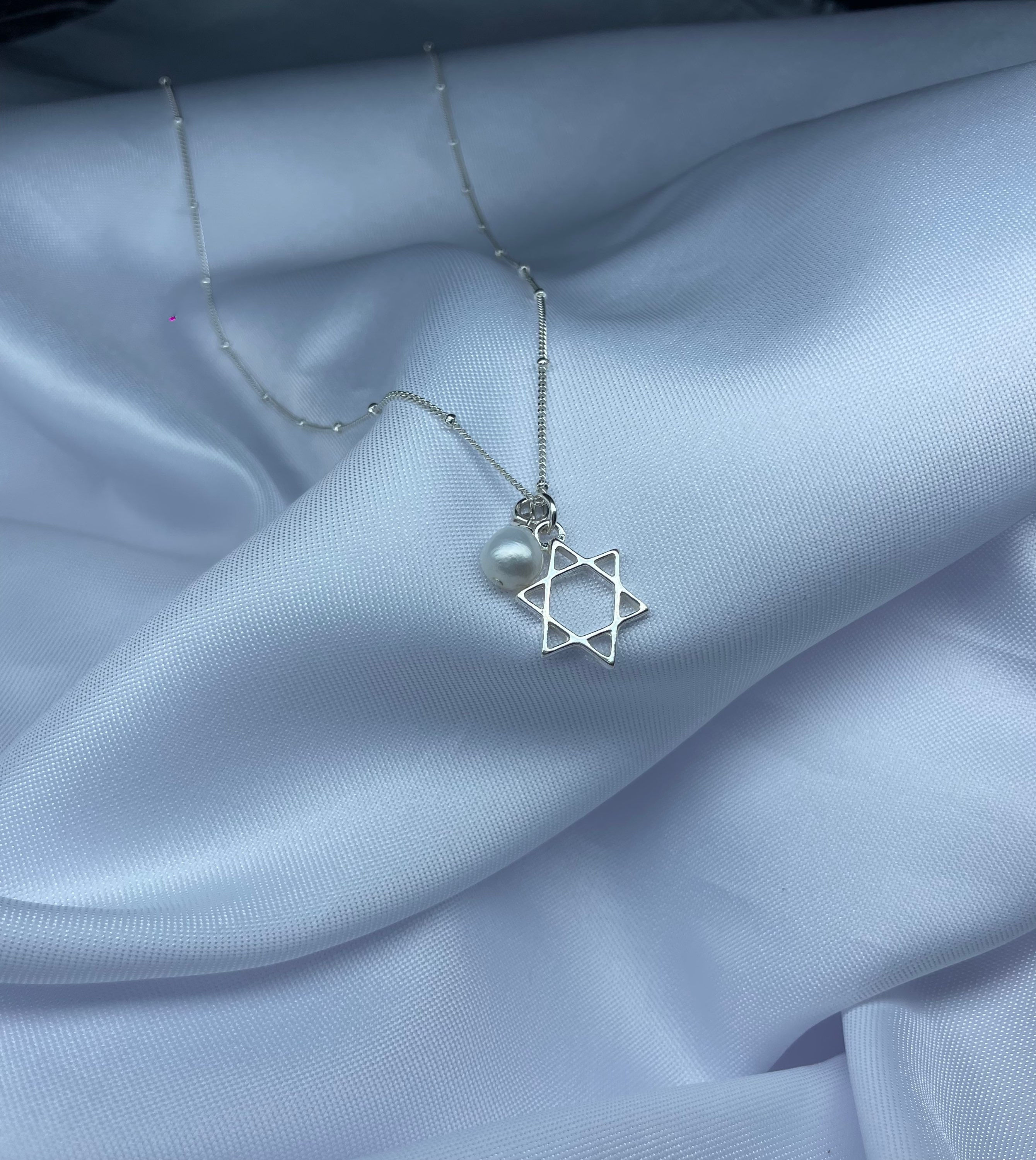 שרשרת מגן דוד || כסף אמיתי 925