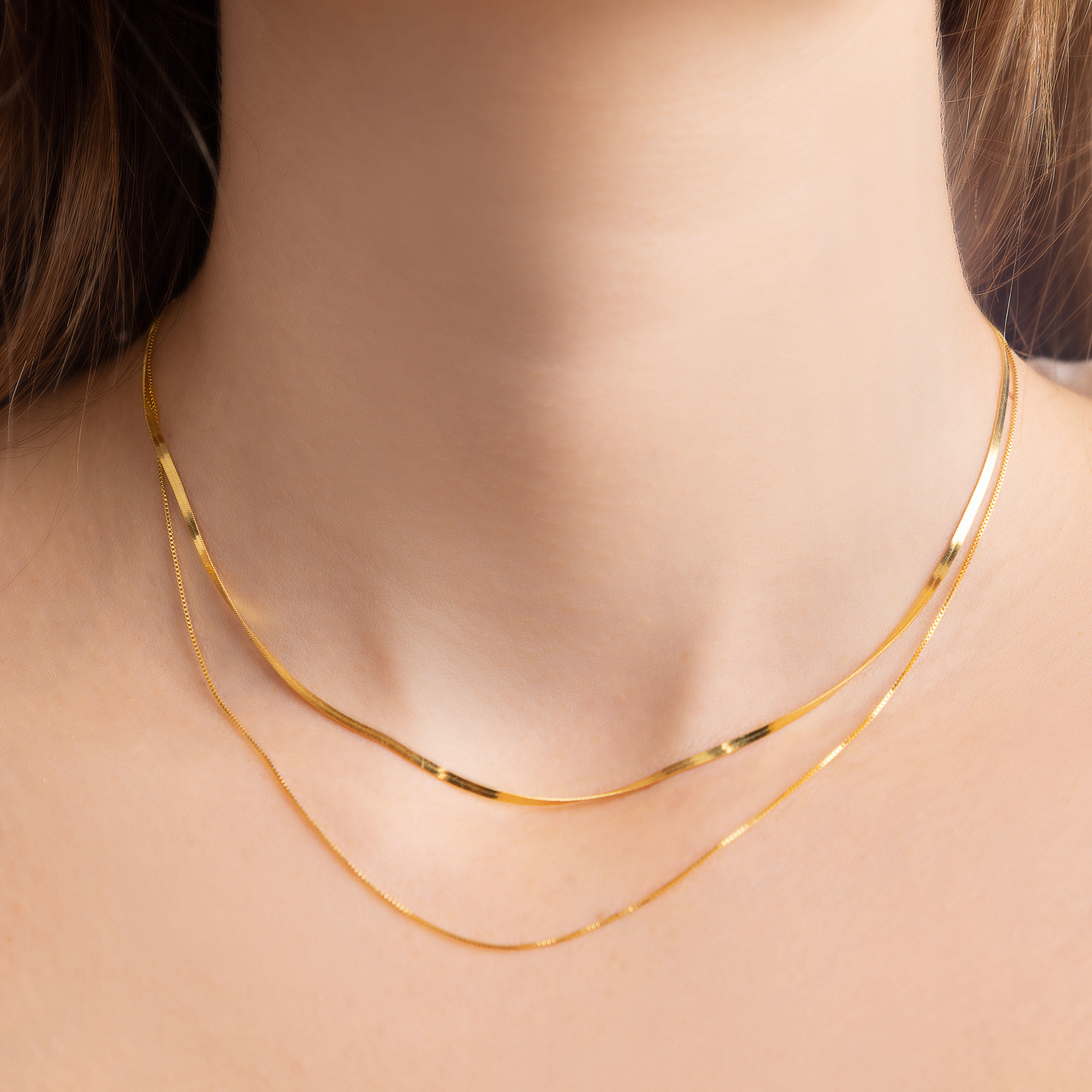 שרשרת זהב כפולה