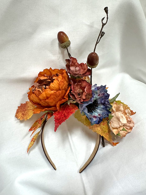 Autumnal eco flower crown
