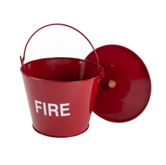 9L (2 GALLON) METAL FIRE BUCKET C/W LID