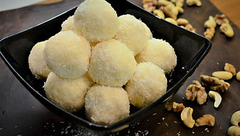 Chocolate Laddu | Coconut  White Chocolate Ladoo