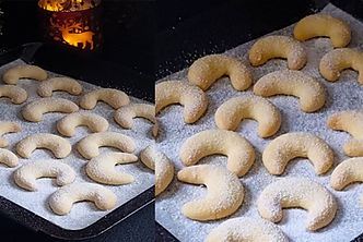 EGGLESS Vanilla Crescent Cookies | Vanillekipferl