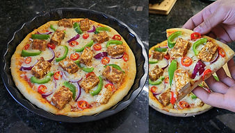 Peppy Paneer Pizza |  Domino's Pizza Making at Home | Indian Style Domino's Pizza