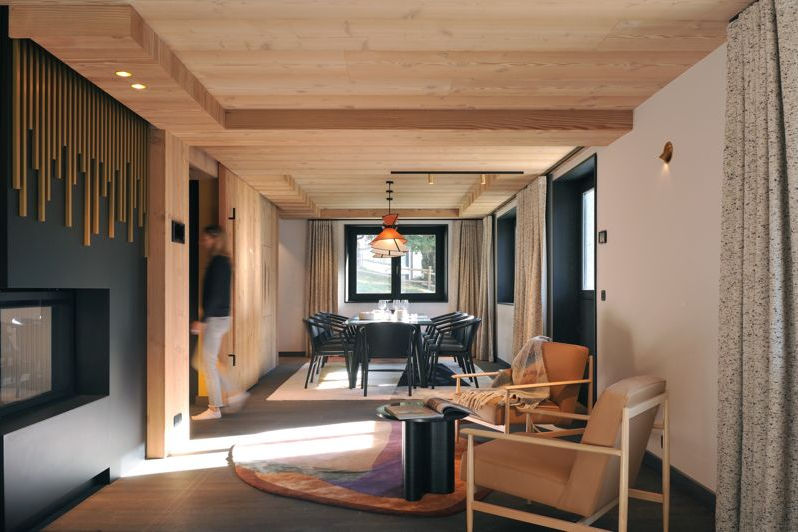 cuisine chalet-bois-contemporain-chamonix