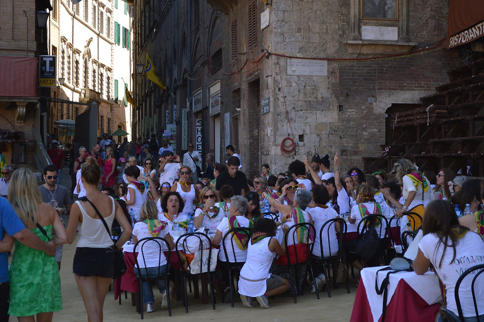 Contrade party, Il Palio