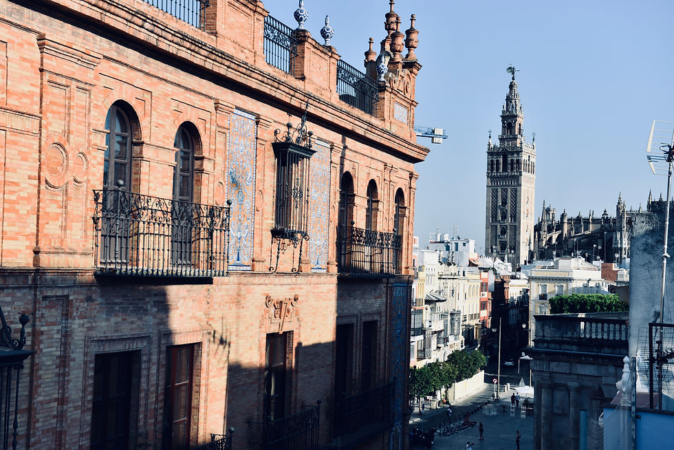 View of the Giralda from our apartment