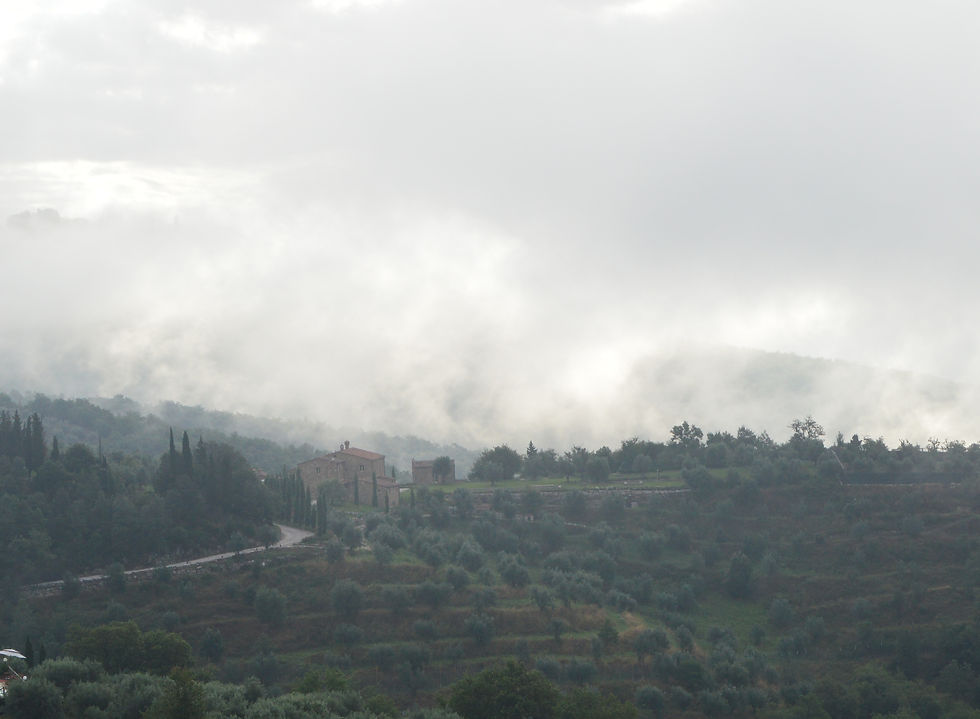 Morning view, Bucine