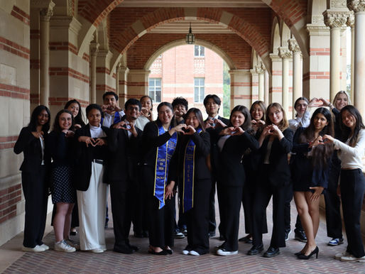 Fun Group photo of BMRS members at Royce hall