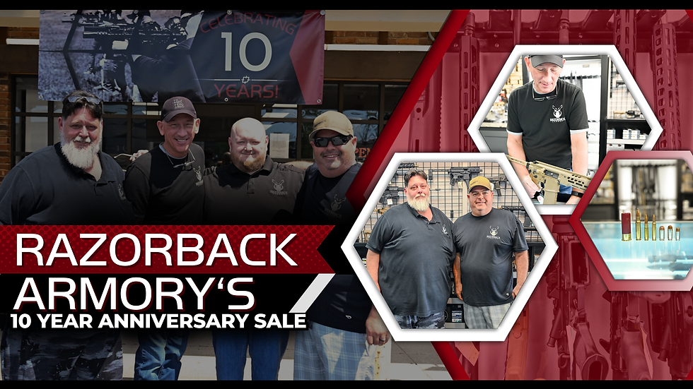 Razorback Armory 10-Year Anniversary Sale