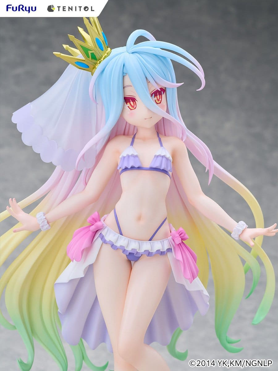 Miniaturbild: No Game No Life Tenitol Tall PVC Figur Shiro swimwear dress Ver.