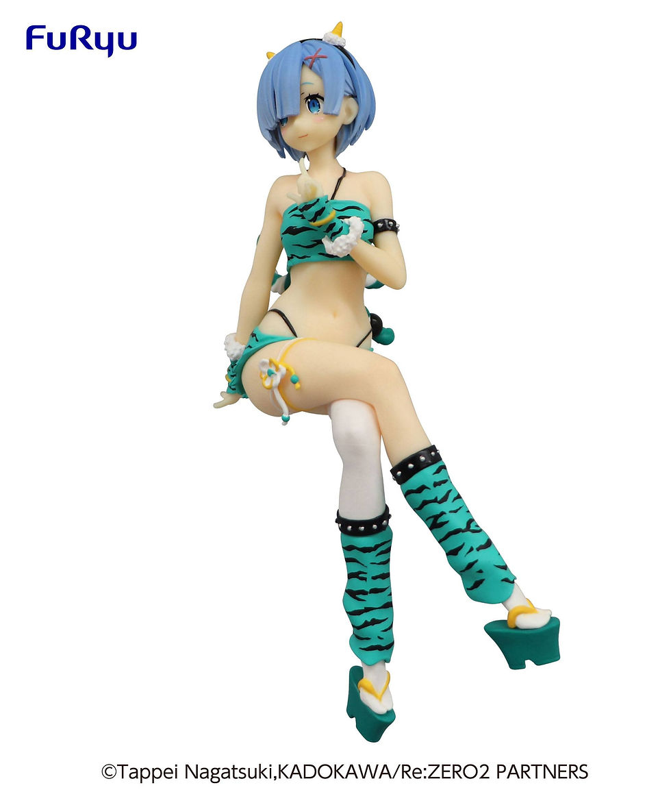 Thumbnail: Re:Zero Noodle Stopper PVC Statue Rem Demon Costume Another Color Ver.