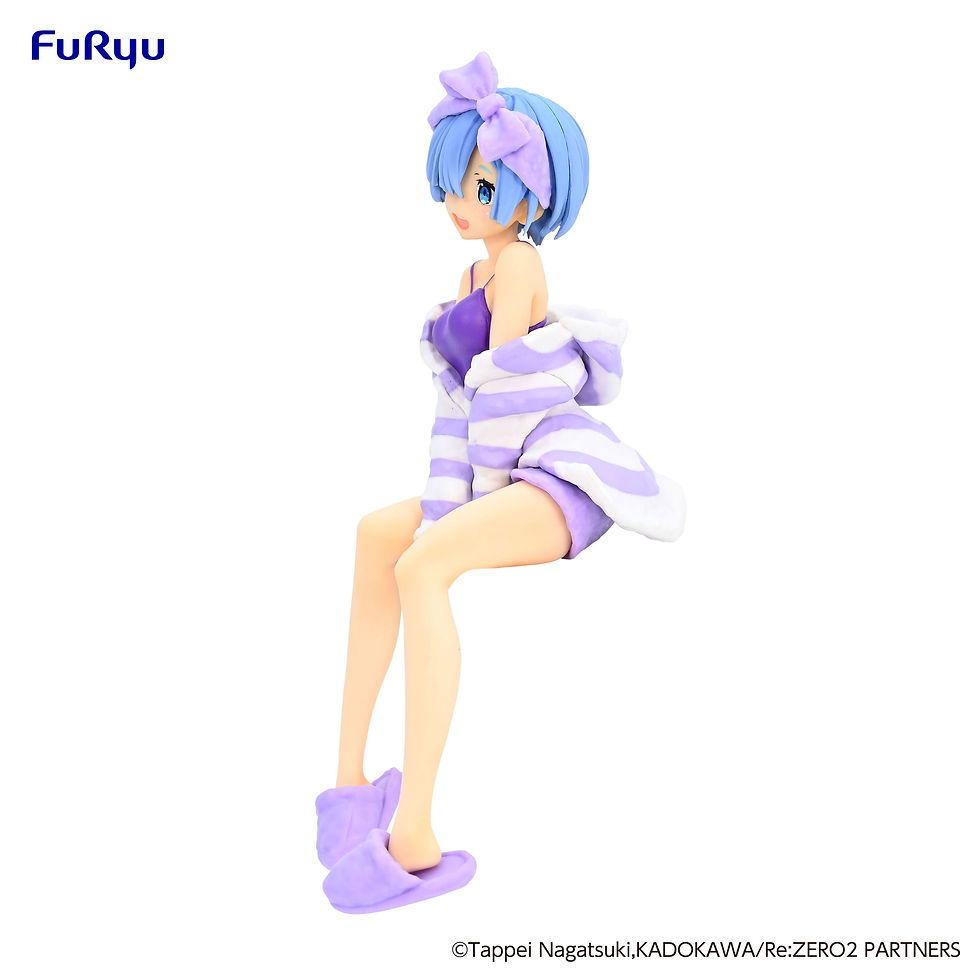 Miniaturbild: Re:Zero Noodle Stopper PVC Statue Rem Room Wear Purple Color Ver.