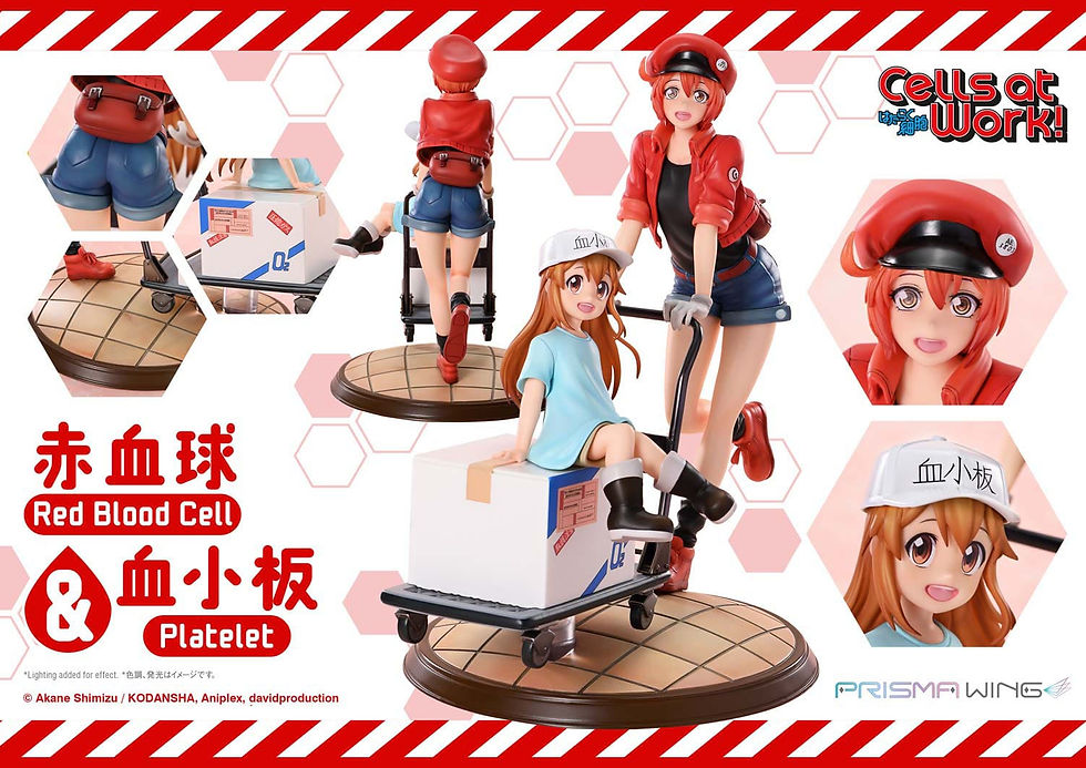 Miniaturbild: Cells at Work Prisma Wing PVC Statue Red Blood Cell & Platelet
