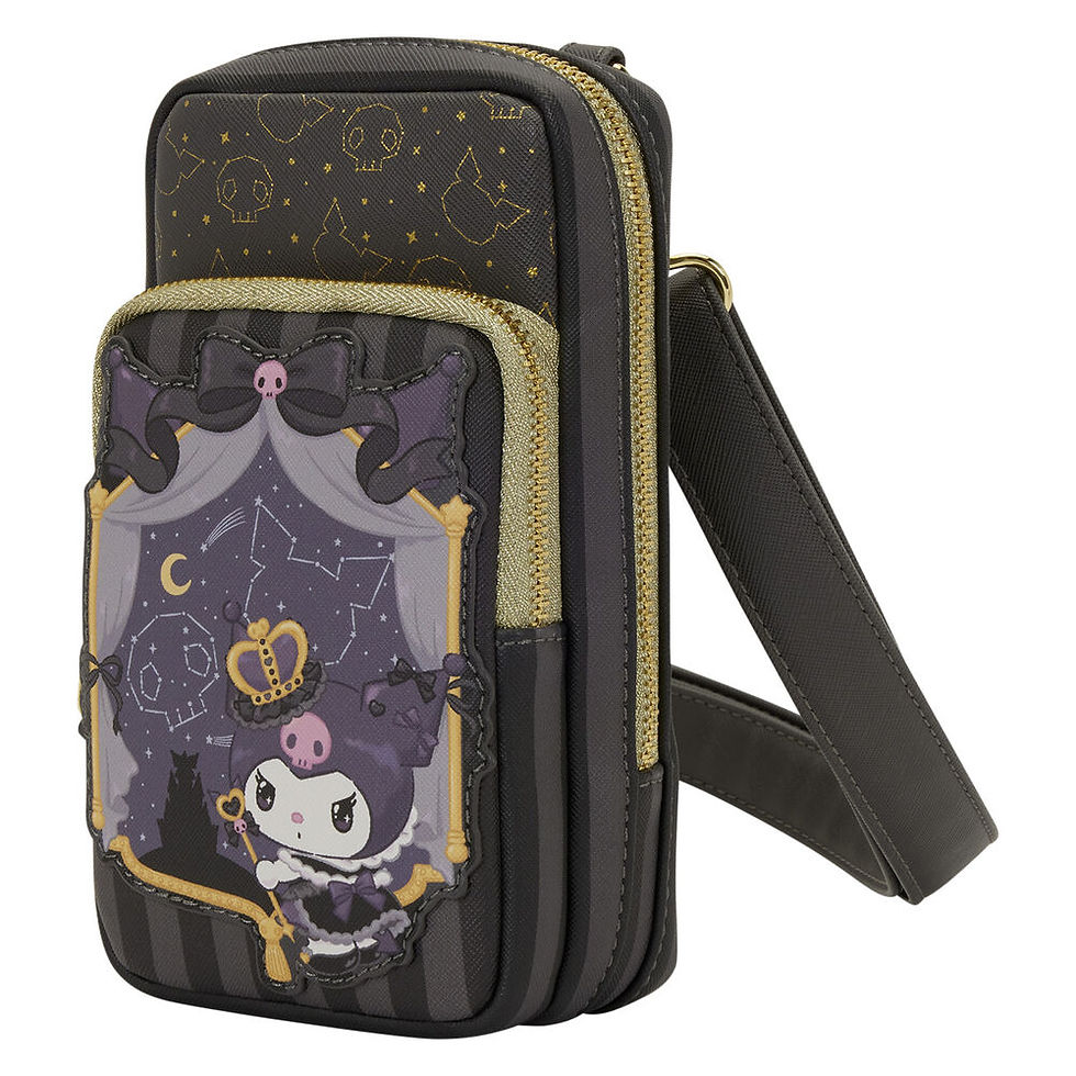 Thumbnail: Loungefly Hello Kitty Kuromi 20th Anniversary Shoulder Bag + Purse