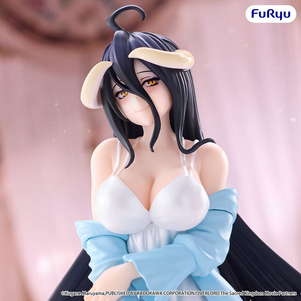 Thumbnail: Overlord Noodle Stopper PVC Figur Albedo Loungewear Pearl White Ver.