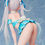 Miniaturbild: Original Character by DSmile Bunny Series Statue 1/4 Chris Aqua Blue Bare Leg