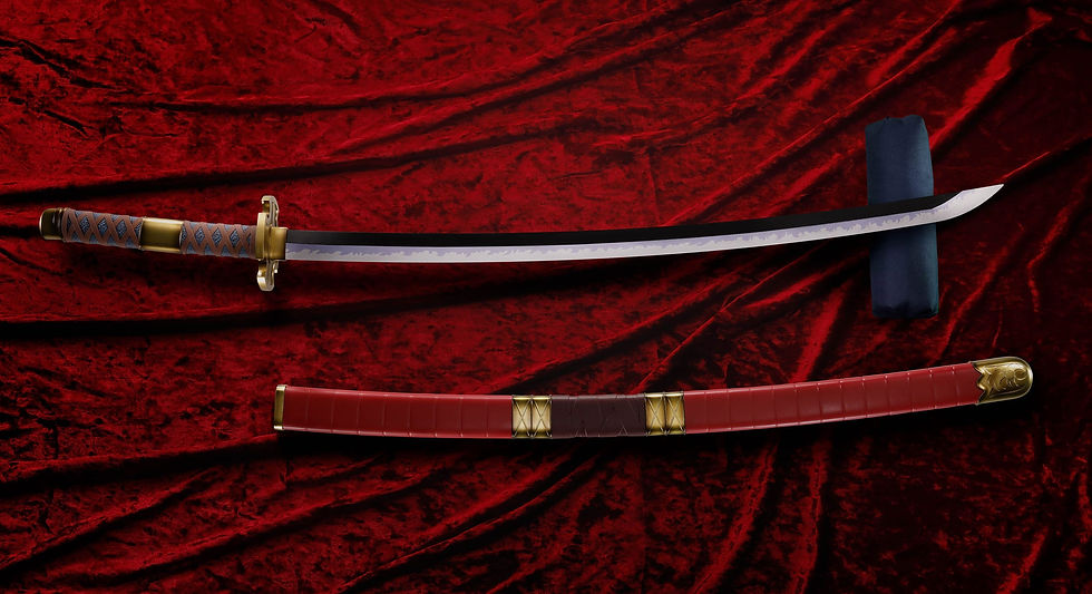 Miniaturbild: One Piece Proplica Repliken 1/1 Roronoa Zorro Three Sword Style Schwerter Set