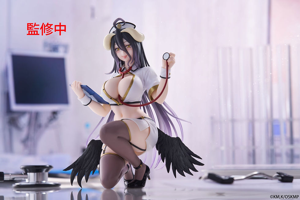 Miniaturbild: Overlord PVC Statue Desktop Cute Figure Albedo Nurse Ver. Renewal