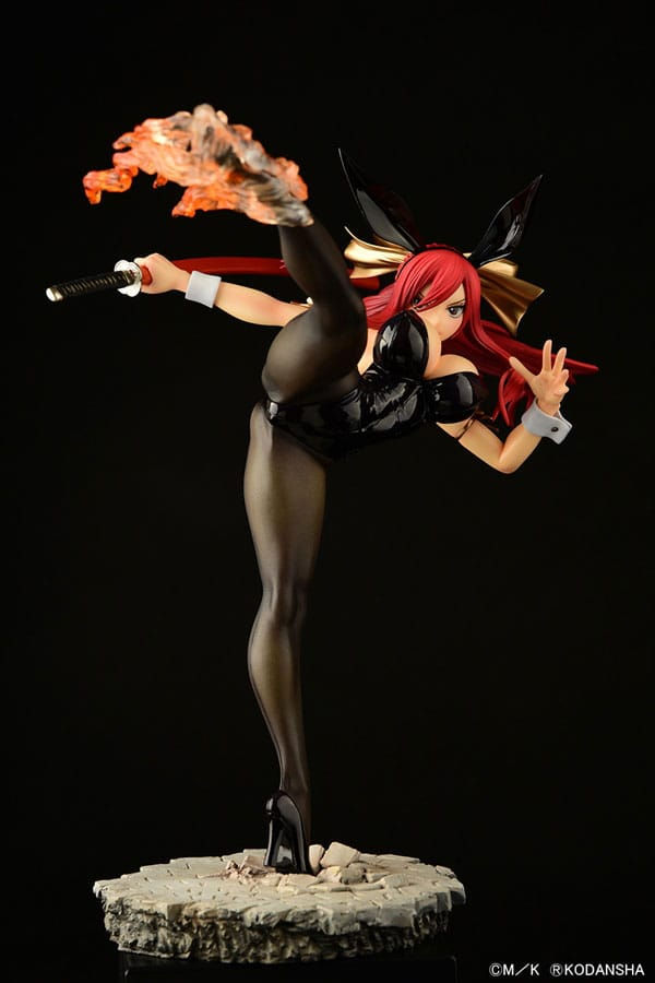 Fairy Tail Statue 1/6 Erza Scarlet High Kick Black Bunny Ver.