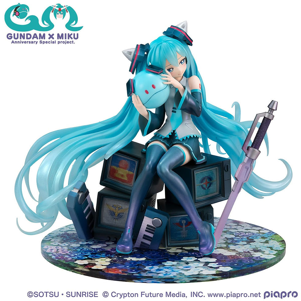 Miniaturbild: Mobile Suit Gundam x Hatsune Miku Lucrea PVC Statue Hatsune Miku x OO Gundam