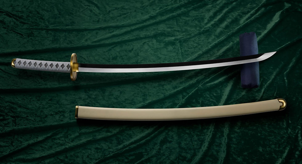 Miniaturbild: One Piece Proplica Repliken 1/1 Roronoa Zorro Three Sword Style Schwerter Set