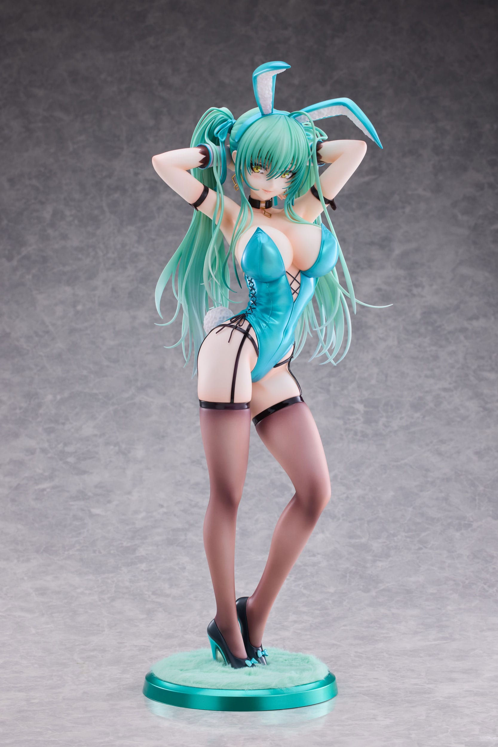 Original Character PVC Statue 1/4 Green Twin Tail Bunny-chan