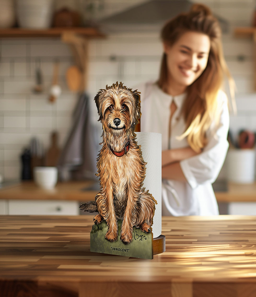 Thumbnail: Looprints Innocent ( Border Terrier ) Kitchen & Loo Roll Holder