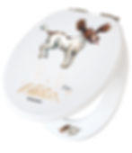 Looprints Bryn Parry Springer Spaniel Soft Close Toilet Seat