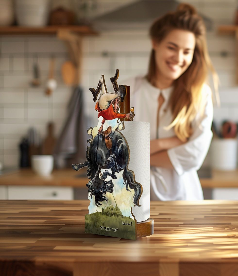 Thumbnail: Looprints Stirrup Cup Kitchen & Loo Roll Holder