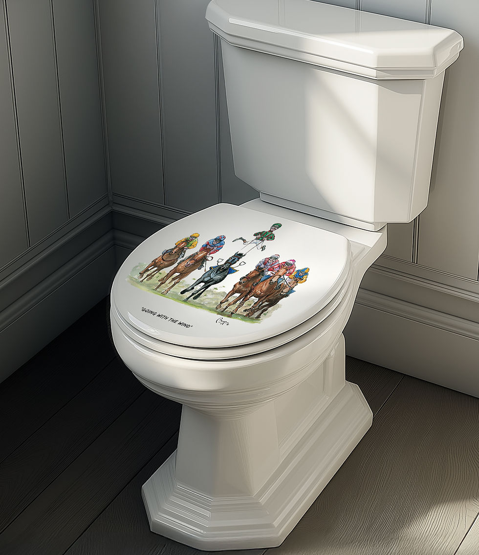 Thumbnail: Looprints Horse Racing Turf Club Soft Close Toilet Seat