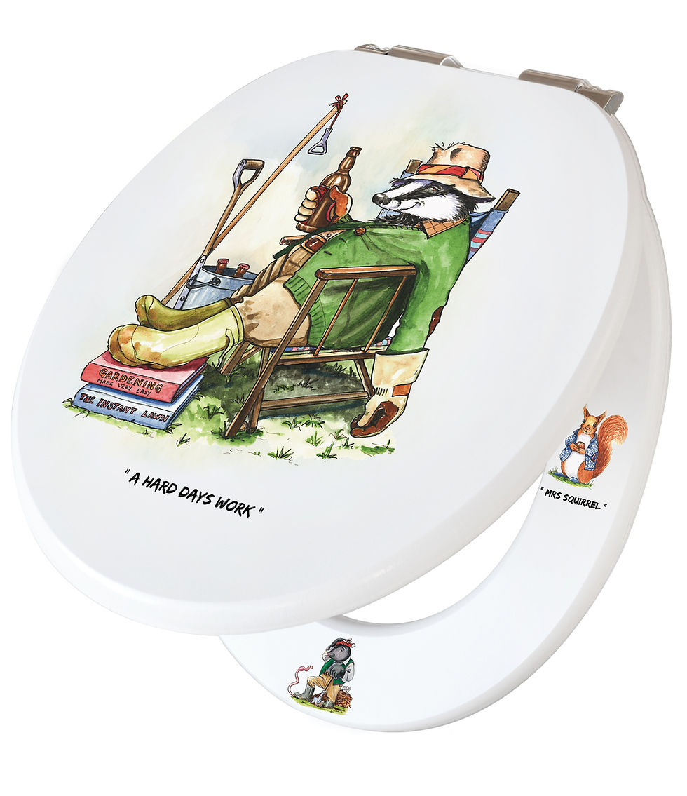 Looprints Bryn Parry Hard Days Work Soft Close Toilet Seat