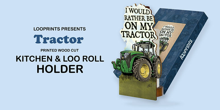 Looprints Tractor Kitchen & Toilet Roll Holder
