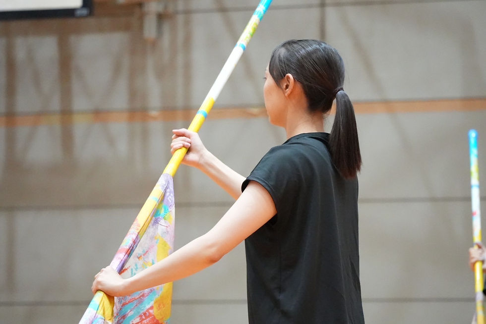 カラーガードのさきです🏳️🌈