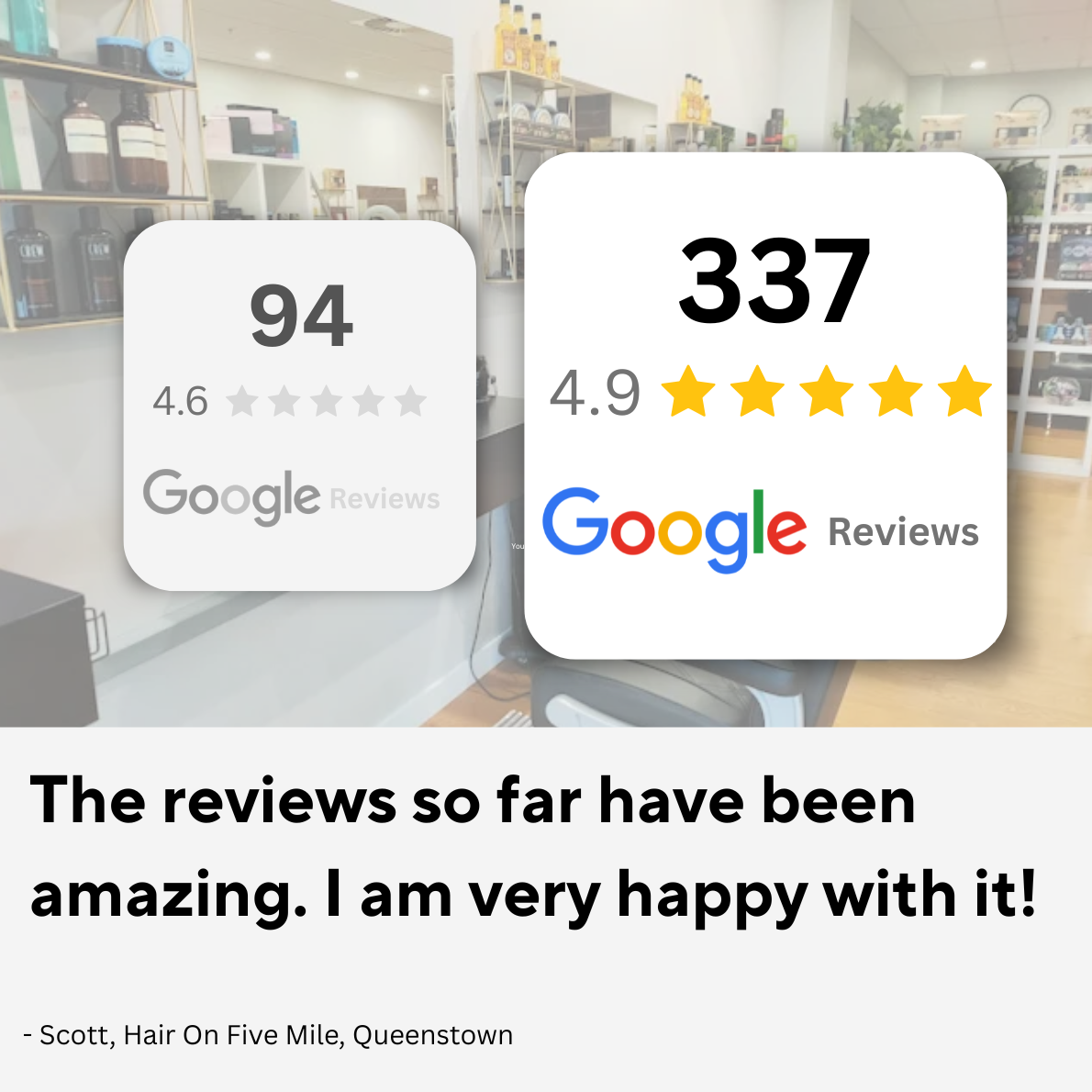 Hair On Five Mile testimonial