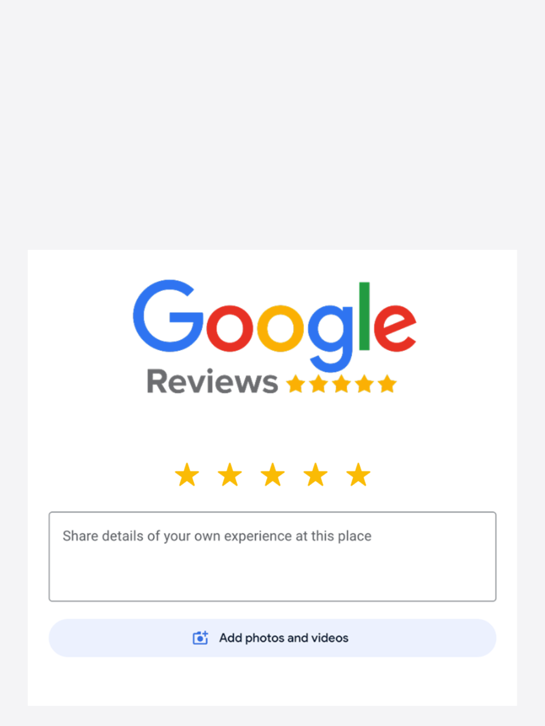Google reviews