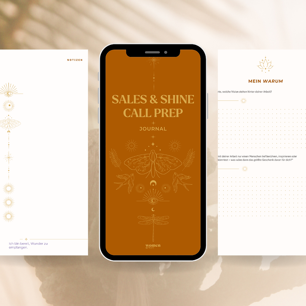 Miniaturbild: Pdf - womenwave Sales and Shine Journal - Call Vorbereitung