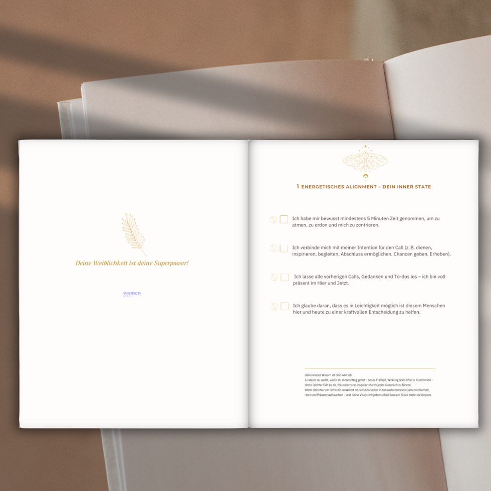 Miniaturbild: womenwave Sales and Shine Journal - Call Vorbereitung