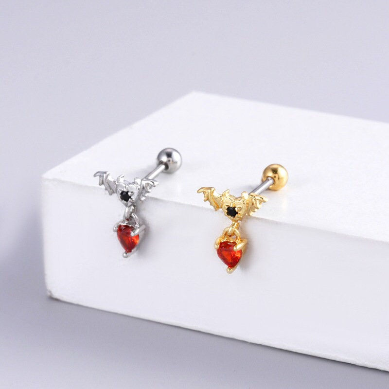 Thumbnail: 20G Cartilage Surgical Steel Earrings, Cross Earrings | HSPJ895