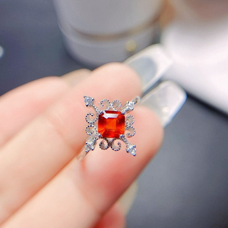 縮圖：18K Gold Spessartite Vintage Ring, January Birthstone | FME - R409