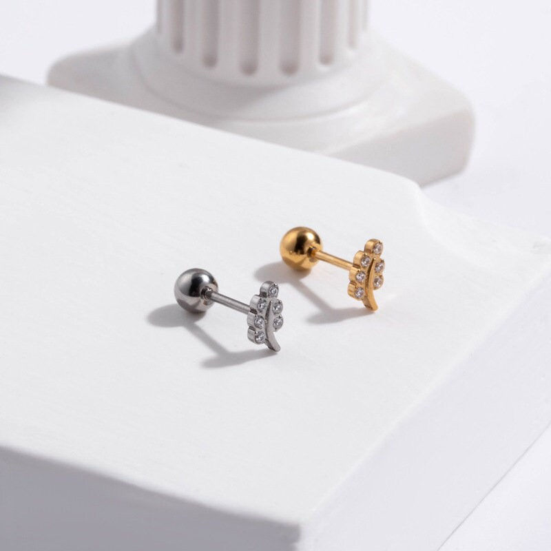 Miniaturbild: 20G Cartilage Surgical Steel Earrings, Butterfly Earrings | HSPJ405