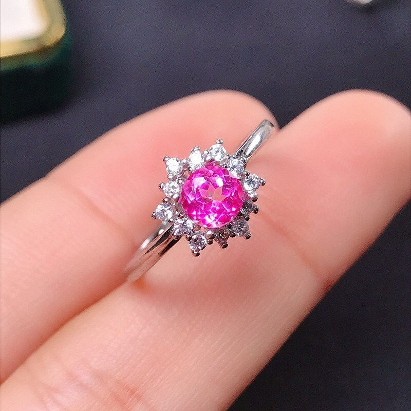Miniaturbild: 925 Silver Pink Topaz Ring, Pink Topaz Jewelry, One of a Kind | FME - R202