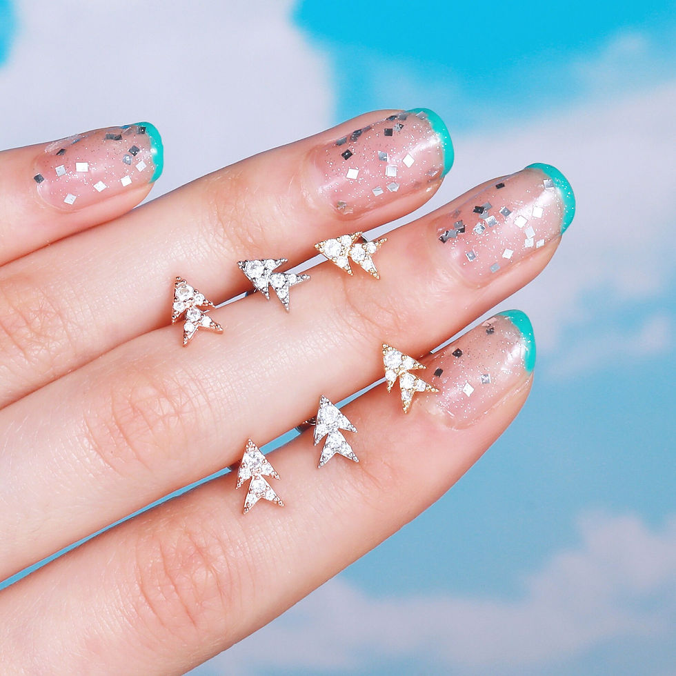 Thumbnail: 20G Cartilage Tiny Stud Earring, Flat Back Earrings, Helix Earrings | EGD0371