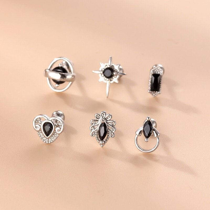 Miniaturbild: 20G Cartilage Tiny Stud Earring, Flat Back Earrings | HSPJ798