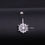 Thumbnail: Surgical Steel Belly Ring, Daisy Belly Ring, Flower Navel Ring | HSBR18606