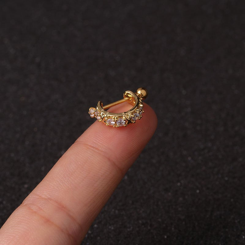 Miniaturbild: 20G Surgical Steel Cartilage Hoop,Flat Back Earring,Tiny Hoop Earring | HSPJ1989